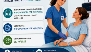 Σ.Α.Ε.Κ. Βοηθού Νοσηλετικής Γενικής Νοσηλείας